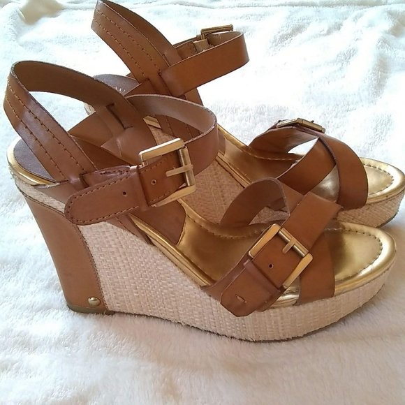 Audrey Brooke Shoes - Audrey Brooke Hollie Wedge Sandal Vegan Leather